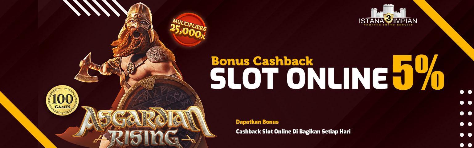 PROMO CASHBACK SLOT 5% DI BAGI SETIAP HARI